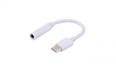 Adapter SAVIO AK-35 (Gniazdo typ C - Jack stereo 3,5 mm 0,12m kolor biały)