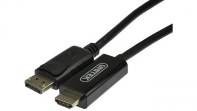 UNITEK PRZEWÓD DISPLAYPORT TO HDMI 1,8M, Y-5118CA