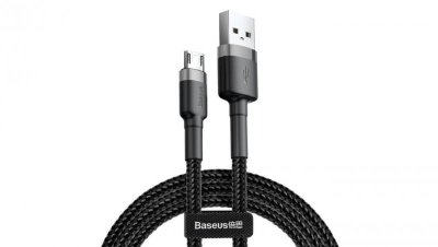 BASEUS Kabel USB 2.0 A / micro-B (wtyk / wtyk dwustronny) Quick Charge 3.0 czarny 3m