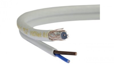 Przewód koncentryczny do kamer z zasilaniem 2x0,5 75ohm K-60 0,59/3,7/5,8 ekran 60 Elektrokabel /50m/