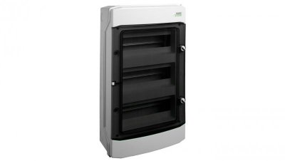 Rozdzielnica natynkowa hermetyczna 3x12 modułów 535x319x144mm drzwi przezroczyste z listwą N+PE IP65 NOARK