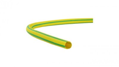 Rura termokurczliwa RC 9,5/4,8 żółto-zielona /1m