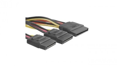 Qoltec Kabel rozgałęziacz SATA żeński 2xżeński 0.5m