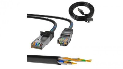 Patchcord LAN Miedź Kabel sieciowy skrętka Extralink Kat.5e FTP 5m