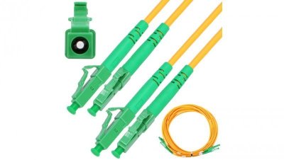 Patchcord Jednomodowy, Duplex, 9/125um, G657A, 1m Extralink LC/APC-LC/APC