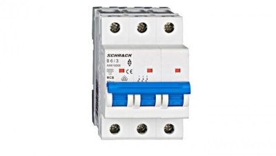 Wyłącznik instalacyjny 6kA, B 6A, 3P Seria AMPARO