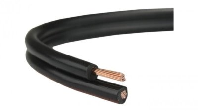 Przewód głośnikowy SMYp 2x1 czarny CU miedź Elektrokabel 100m