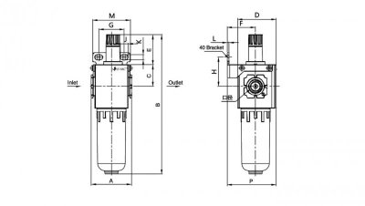 Smarownica sprężonego powietrza G 1/4 GW do 10 bar