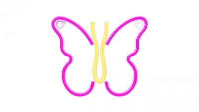 Neon LED MOTYL róż NNE03 Neolia