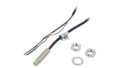 PR08-2DN Czujnik indukcyjny o zasięgu 0...2mm, NPN / NO, 10...30VDC, M8, IP67, 200mA