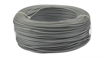 Przewód instalacyjny H05V-K / LgY 0,5 500V szary linka giętka Elektrokabel 50 m