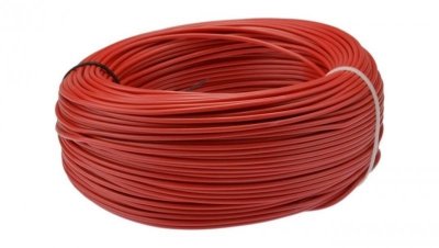 Przewód instalacyjny H07V-K / LgY 6 750V czerwony linka giętka Elektrokabel 10m