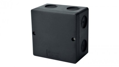 Puszka instalacyjna KSK 100 natynkowa 101x101x63mm bezhalogenowa hermetyczna IP66 czarna