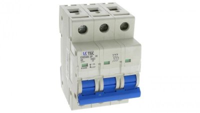 Wyłącznik instalacyjny nadprądowy nadmiarowoprądowy 3P 3M B 6A 6kA 492611 EBS9B