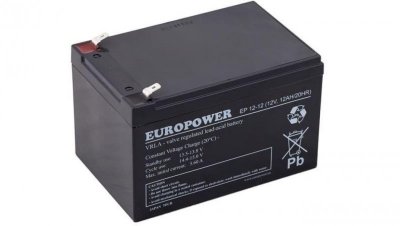 Akumulator AGM EUROPOWER serii EP 12V 12Ah (Żywotność 6-9 lat)