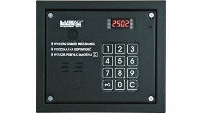 Laskomex CP-2503R czarna Panel audio z czytnikiem kluczy RFID