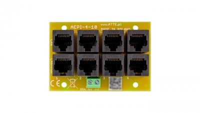 Adapter PoE PASSIVE 4 kanałowy 10/100 ATTE AEPI-4-10-OF