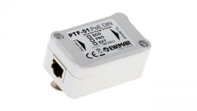 Zabezpieczenie LAN serii PRO na szynę DIN EWIMAR PTF-51-PRO/PoE/DIN