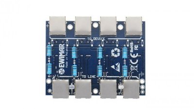 Moduł LAN z zabezpieczeniem przeciwprzepięciowym EXT z ochroną PoE EWIMAR PTF-54-EXT/PoE