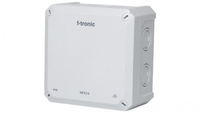 Puszka instalacyjna natynkowa NFK14 140x140x81mm bezhalogenowa hermetyczna IP66 szara NEPTUN Compact F-TRONIC