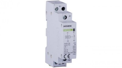 Stycznik modułowy 20A 2xNO cewka 230V TH35 instalacyjny 2-biegunowy 1-modułowy NOARK