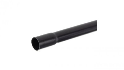 Rura elektroinstalacyjna sztywna RLM-20 gładka kielichowa 320N PVC UV czarna 2m /20szt/