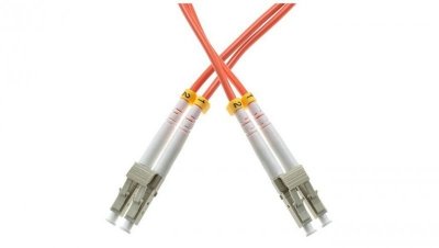 Patchcord światłowodowy FO MM LC-LC duplex 50/125 OM2 1m WAVE OPTICS