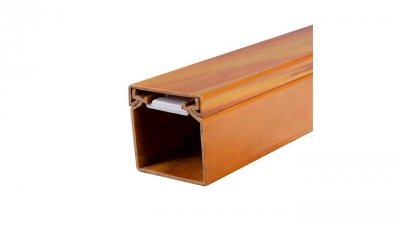 Listwa elektroinstalacyjna kanał kablowy MKE 40x40mm korytko z pokrywą AKS drewno jasne / 2 m /