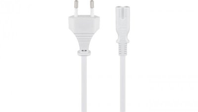 Kabel przyłączeniowy z wtyczką Euro, 5 m, biały - Długość kabla 5 m