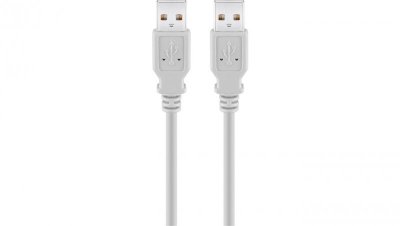 Kabel USB 2.0 Hi-Speed 3 m, Szary - Długość kabla 3 m