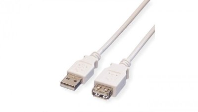 VALUE Kabel USB 2.0, typ A-A, M/F, z przewodem, 1,8 m