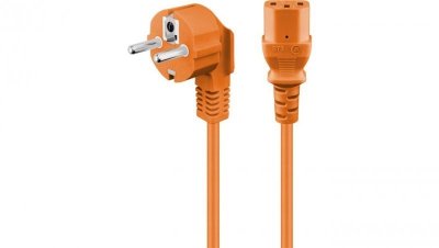 Kabel przyłączeniowy kątowy do urządzeń chłodniczych, 32 m, pomarańczowy - Długość kabla 3 m