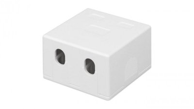Obudowa natynkowa na 2 moduły Keystone RJ45 lub RJ11/12 IWP-MD SC-2T