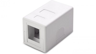 obudowa natynkowa na 1 moduł Keystone RJ45 lub RJ11/12