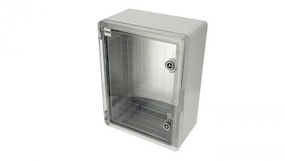 Obudowa standardowa ABS 300x400x170 z ocynkowaną płytą montażową (z przeźroczystymi drzwiami) 800.701.003 HOROZ