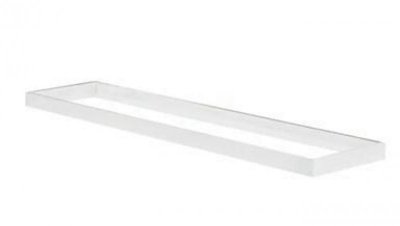 Ramka aluminiowa do paneli LED 1200x300 – wysokość 70 mm, montaż natynkowy, kolor biały RAL9003