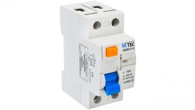 Wyłącznik różnicowoprądowy 2P 16A 30mA typ AC LC-Tec EBS9RN-2P/30/16/AC LCTEC-EBS9RN-2P/30/1