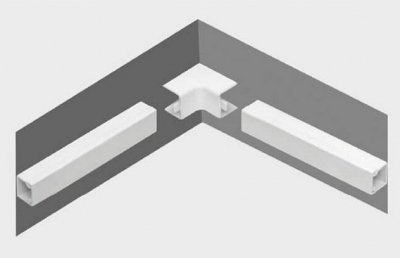 Osprzęt do listew elektroinstalacyjnych, narożnik wewnętrzny BIAŁY NW 14x14 (1szt.)