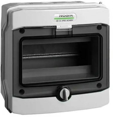 PLASTIKOWA OBUDOWA INSTALACYJNA Natynkowa IP65 1X8 modułów. PHS 8T NOARK 101493