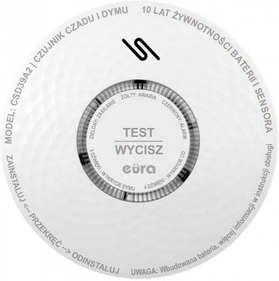 Czujnik czadu i dymu EURA CSD-39A2