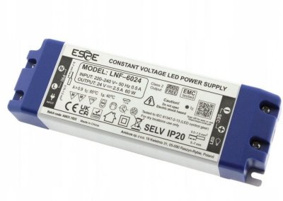 ZASILACZ IMPULSOWY LED ESPE LNF-3024 24V/30W/1.25A IP20
