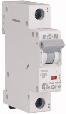 EATON WYŁĄCZNIK NADPRĄDOWY C 20A 1P 1M 6KA HN-C20/1