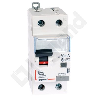 P312 DX3 B 25A/ 30MA/AC WYŁĄCZNIK RÓŻNICONADPRĄDOWY B 25A 1P+N 2M 30MA AC 6KA