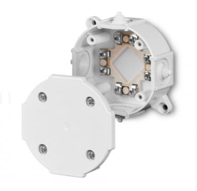P5 PUSZKA INSTALACYJNA NT FI80X38 IP41 4 DŁAWIKI Z WKŁADEM 4X2.5 BIAŁY