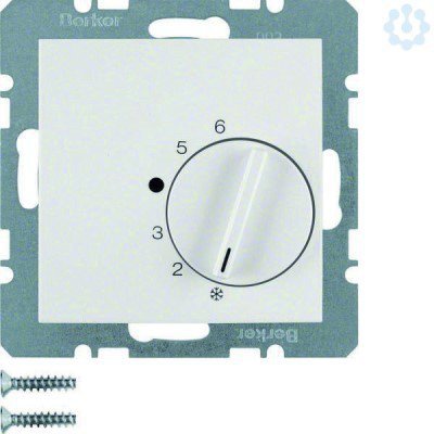 B.KWADRAT MODUŁ BIAŁY REGULATOR TEMPERATURY POMIESZCZENIA 1P SAMOZACISKI 10A 250V