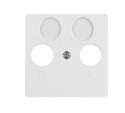 IP44 MODUŁ BIAŁY PŁYTKA DO GNIAZD RTV