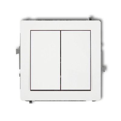 DECO MODUŁ BIAŁY ŁĄCZNIK SERYJNY 2X ZACISKI ŚRUBOWE 10AX 250V