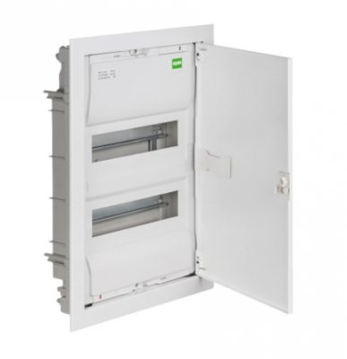 MSF RP ROZDZIELNIA PLASTIKOWA PT 28M 2X 14M N+PE IP30 IK05 478X358X94 DRZWI PEŁNE METAL BIAŁY