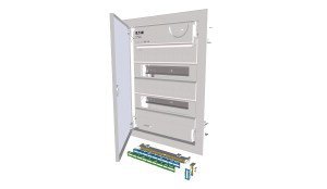 KLV-24UPS-SF ROZDZIELNIA PLASTIKOWA PT 24M 2X 12M N+PE IP30 465X360X100 DRZWI PEŁNE METAL BIAŁY