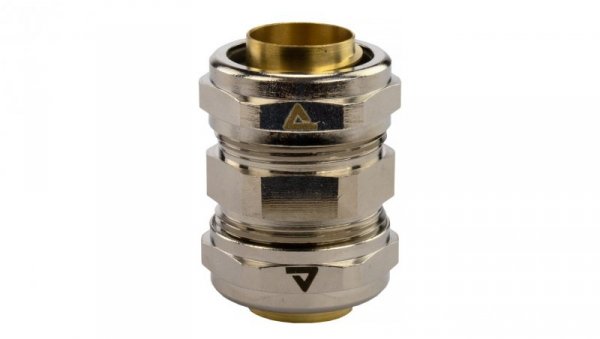 Łącznik metalowy prosty DN 16 do rur karbowanych Anaconda 16mm złączka z pierścieniem poliamidowym IP65